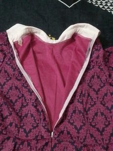 Pink Patterned Dress