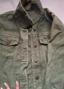 Green /olive Denim Jacket