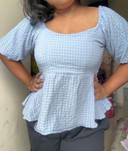 Korean Peplum Top