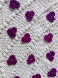 Handmade Crochet Floral Handbag