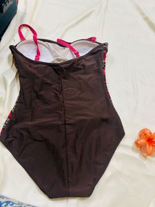 padded Patterned One-Piece Swimsuit