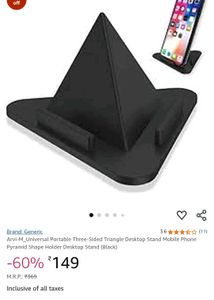 OFFER 3D Pyramid Phone Stand Pack Of 6