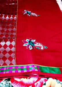 Elegant Red Saree