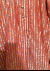 Coral Colour Suit Salwar &amp; Dupatta For 40 Bust