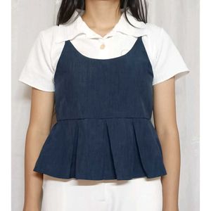Cute Navy Blue Top