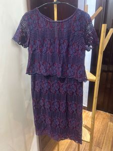 Lace Detail Occasion Dress
