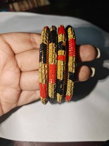 Handcrafted Beaded Bangle Set