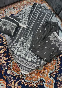 Pakistani Black Dress Combo