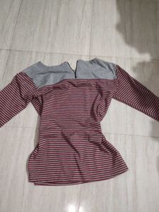 Striped Long Sleeve Top