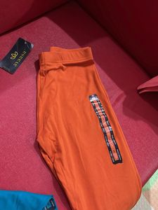Stylish Orange Leggings