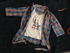 Bugs Bunny Plaid Shirt