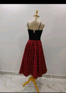 Diwali 🎇 Sale Retro Polka Dot Swing Dress