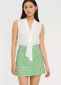 Gingham Mini Skirt