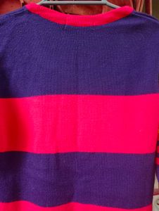 Red And Blue Checked Sweater