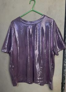 ✨Metallic Pinkish Purple T-shirt✨
