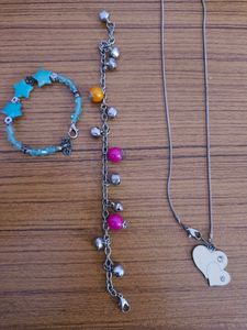 Pendant ❤️and Bracelets