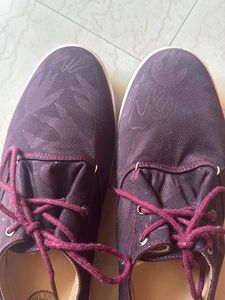 Allen Solly Burgundy Casual Shoes