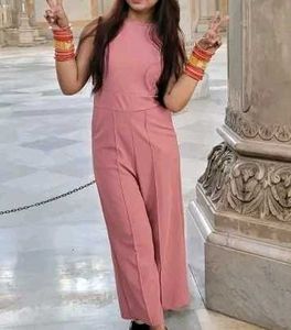 Women&#39;s Beautiful Peach Colour Jumpsuit