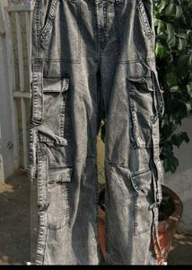 Acid Wash Cargo Pants