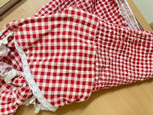 Red Gingham Cami Top