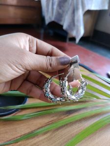 Silver Hoops