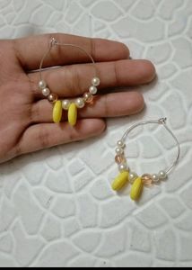 Pearl Hoop Earrings