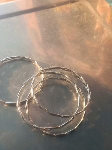 Silver Bangle Set
