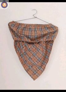 Plaid Tube Top