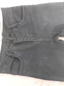 black jeans and like new dark peach top