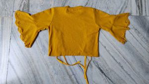 Yellow Crop Top