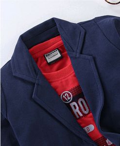 Brand New Blue Blazer &amp; Red Printed Tshirt