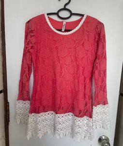 Net &amp; Lacy Top