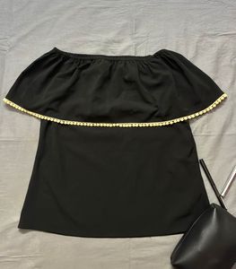 Chic Black Off-Shoulder Top