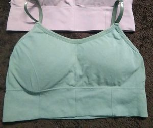 green padded bralette