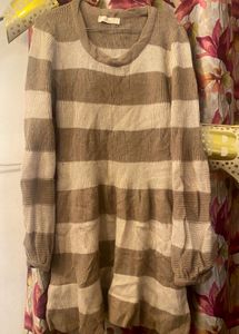 Striped Knit one piece sweater