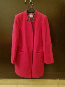 Beautiful Pink Coat Mid Size
