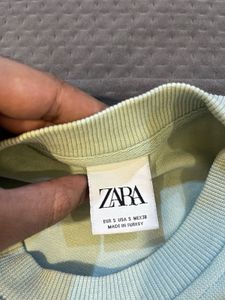 Zara Teal Full Sleeve Tshirt