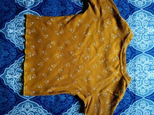 Zara Mustard Yellow Crop Top