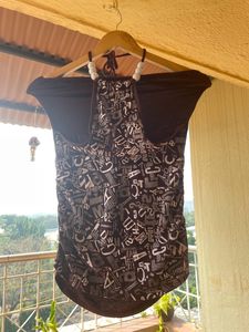 Women’s Brown Top With Tie Ups