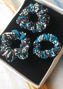 Hair Scrunchies Cotton Printed