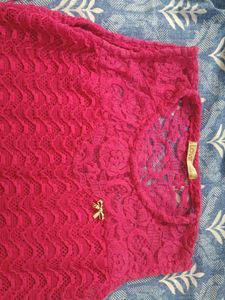 Net Cut Sleeve Top
