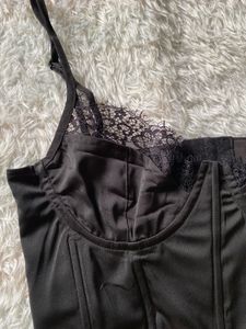 Black Lace Corset Top