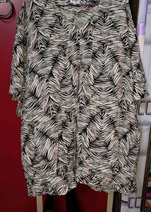 56" Size Zebra Print Tunic Kurti  + freebie😍
