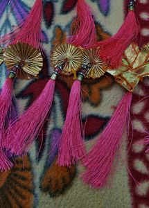 Latkan Tassel Bright Pink Coloured