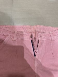 Pink Cropped Trousers