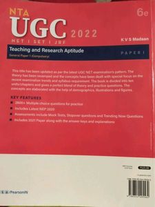 pearson nta ugc teaching and research aptitude2022