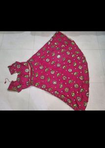 Navratri Chaniya Choli With Dupatta Rani Colour