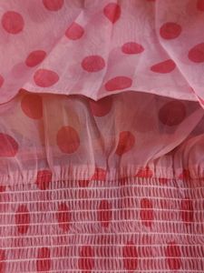 Pink Polka Dot Top