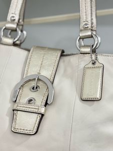 Coach Leather Buckle Handbag