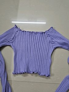 Selling Cute Purple Colour Top